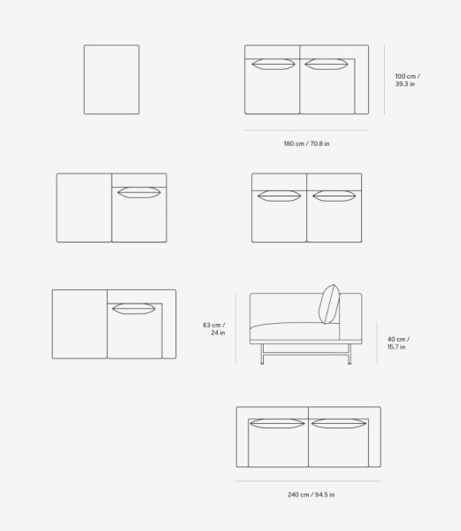 Vipp 610 Loft Sofa